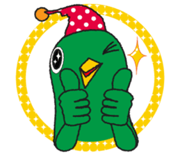 One day of the mysterious bird Birdon sticker #4542039