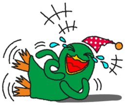 One day of the mysterious bird Birdon sticker #4542040