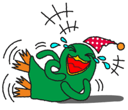 One day of the mysterious bird Birdon sticker #4542040