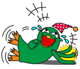 One day of the mysterious bird Birdon sticker #4542041