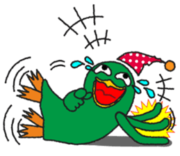 One day of the mysterious bird Birdon sticker #4542041