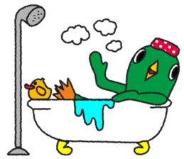 One day of the mysterious bird Birdon sticker #4542061