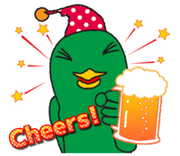 One day of the mysterious bird Birdon sticker #4542062