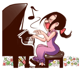 FUMICHAN(MEGANEKO glasses-wearing girl) sticker #4542111