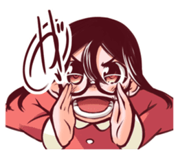 FUMICHAN(MEGANEKO glasses-wearing girl) sticker #4542112