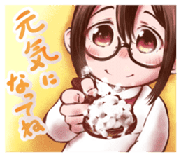 FUMICHAN(MEGANEKO glasses-wearing girl) sticker #4542118