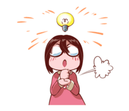 FUMICHAN(MEGANEKO glasses-wearing girl) sticker #4542134