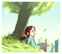 FUMICHAN(MEGANEKO glasses-wearing girl) sticker #4542141