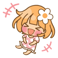 The girl who loves pink sticker #4542443