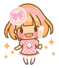 The girl who loves pink sticker #4542463