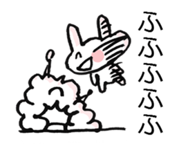 Anxiety rabbit Sticker sticker #4542551