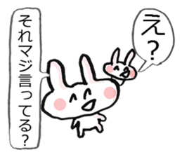 Anxiety rabbit Sticker sticker #4542554
