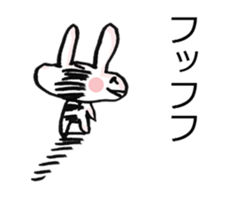 Anxiety rabbit Sticker sticker #4542555