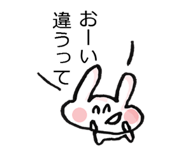 Anxiety rabbit Sticker sticker #4542558