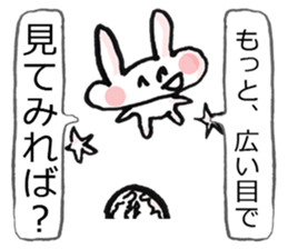 Anxiety rabbit Sticker sticker #4542559