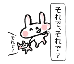 Anxiety rabbit Sticker sticker #4542565
