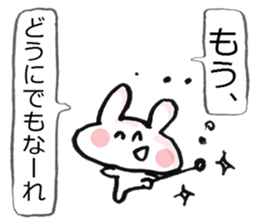 Anxiety rabbit Sticker sticker #4542572