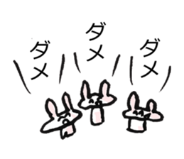 Anxiety rabbit Sticker sticker #4542574