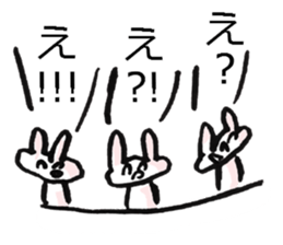 Anxiety rabbit Sticker sticker #4542575