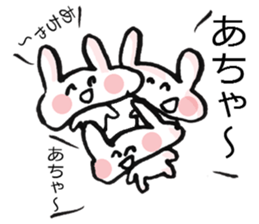 Anxiety rabbit Sticker sticker #4542578