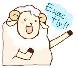 Marshmallow sheep sticker #4542792