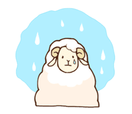 Marshmallow sheep sticker #4542804