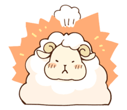Marshmallow sheep sticker #4542805