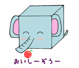 cube animals sticker #4543960