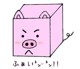 cube animals sticker #4543980