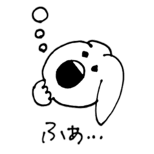 scribble cute rabbit sticker #4544597