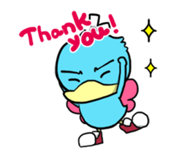 No.1 Dancing Bird "HAUTO" sticker #4545471