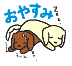 two dachshunds sticker #4545837