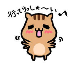 pretty squirrel sticker sticker #4546626