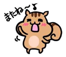 pretty squirrel sticker sticker #4546627