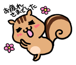 pretty squirrel sticker sticker #4546628