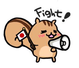 pretty squirrel sticker sticker #4546630