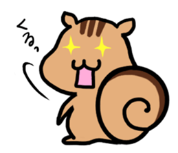 pretty squirrel sticker sticker #4546638