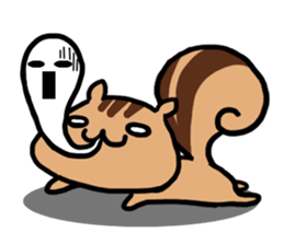 pretty squirrel sticker sticker #4546640