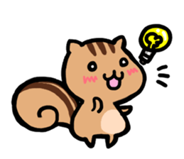 pretty squirrel sticker sticker #4546643