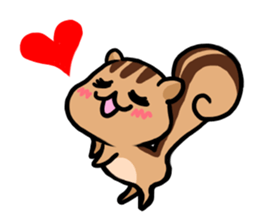 pretty squirrel sticker sticker #4546653