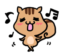 pretty squirrel sticker sticker #4546654