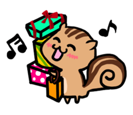 pretty squirrel sticker sticker #4546656