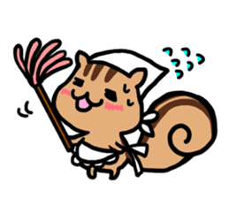 pretty squirrel sticker sticker #4546658