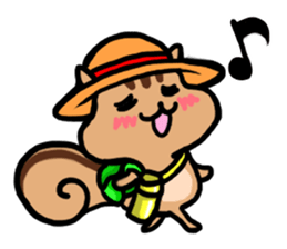 pretty squirrel sticker sticker #4546660