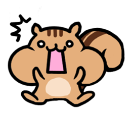 pretty squirrel sticker sticker #4546662