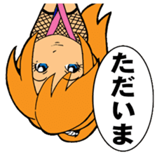 A Japanese ninja, fond, girl sticker #4546775