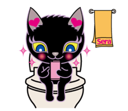Sara & Sera and friends(2nd) of the cat. sticker #4547087