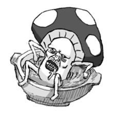 Toadstool! sticker #4547386