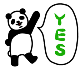 The panda which does response sticker #4547551