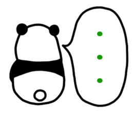 The panda which does response sticker #4547556